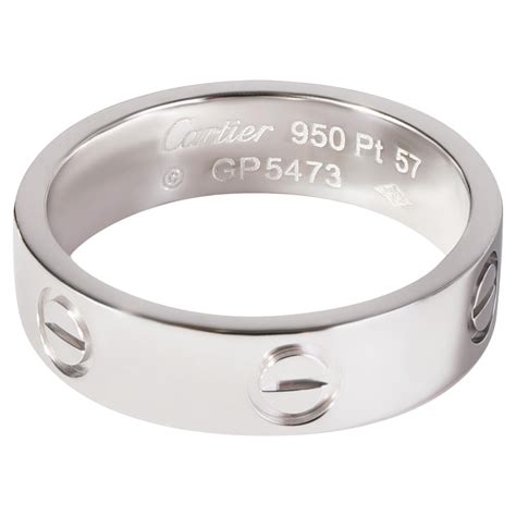 cartier platinum love ring pt950.